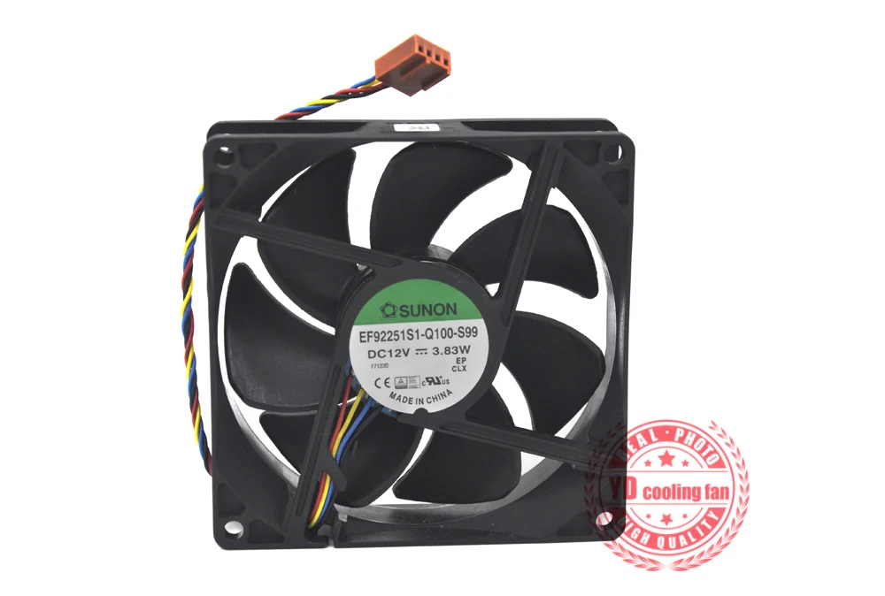 Новый SUNON 9025 9225 9 см 4 линии EF92251S1 Q100 S99 12V 3 83 Вт вентилятор охлаждения| |