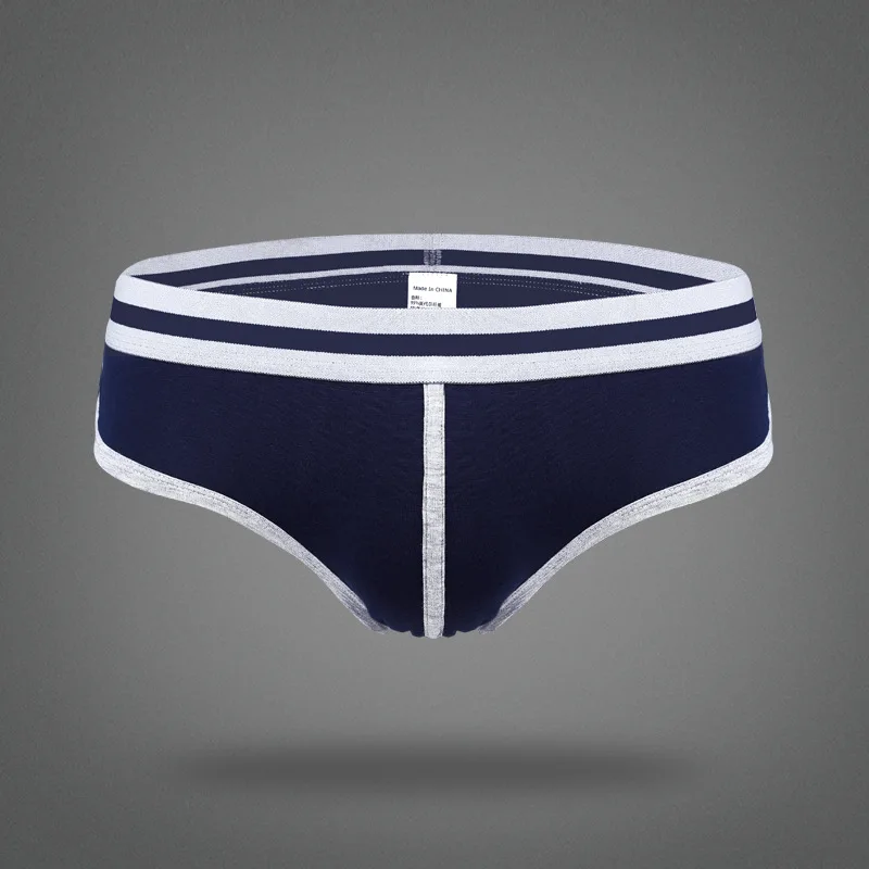 Мужские трусы брифы с U образной талией черные мягкие из модала сексуальное