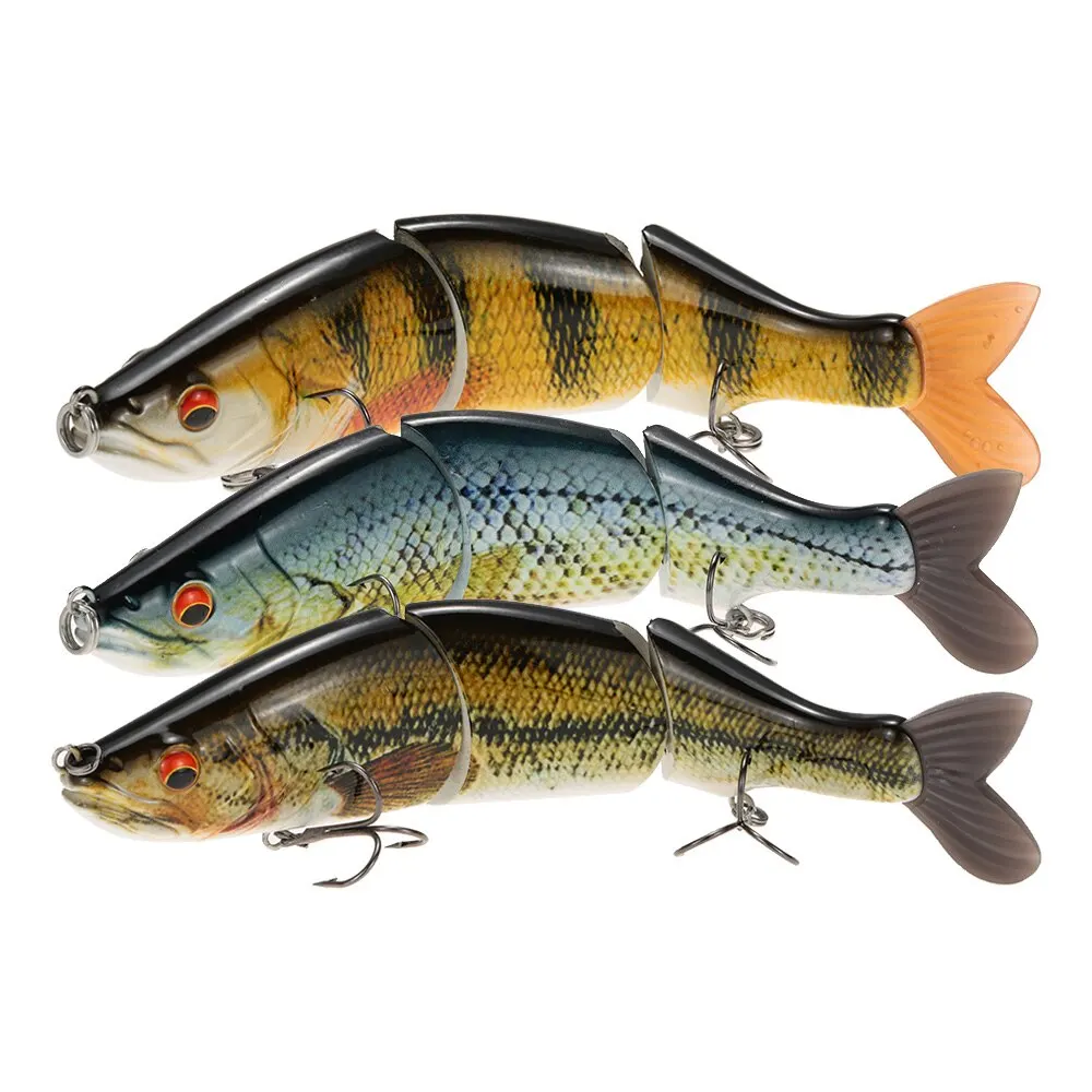 Lixada 6 7 &quotРеалистичная трехсоставная искусственная рыболовная приманка с