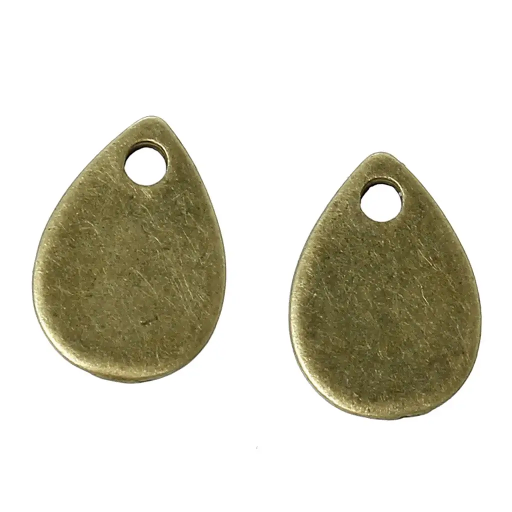 Шарм Подвески Teardrop Античная бронзовая 11 мм (3/8 &quot) x 8 (3/8&quot) 200 шт. Новый | Украшения