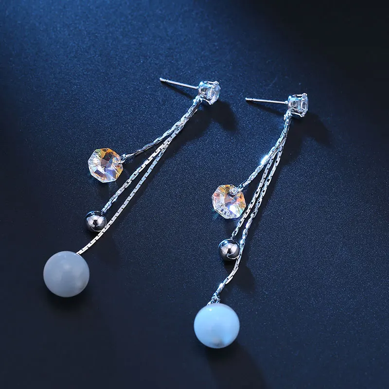 Женские свадебные серьги гвоздики с австрийскими кристаллами|Серьги-гвоздики| |