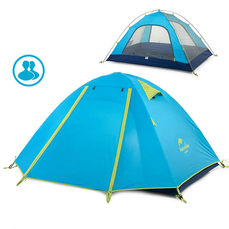 NatureHike P серии классика палатка 210 т ткань для 2 человек NH15Z003-P