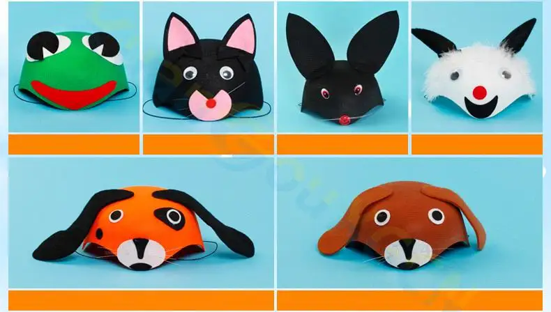 Детский костюм для Хэллоуина и рождественской вечеринки 50 шт. косплея 3D шляпа