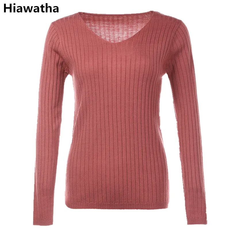 Гайавате осень-зима Одноцветный пуловер женское платье с v-образным воротом