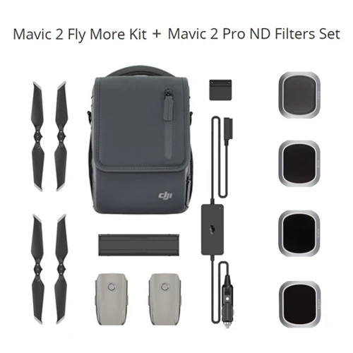Kit M2P Filters DJI Mavic 2 Fly More Kit несколько интеллектуальных батарей для более длительного полета Совместимость с Mavic 2 Pro и Mavic 2 Zoom - Цвет: Kit M2P Filters