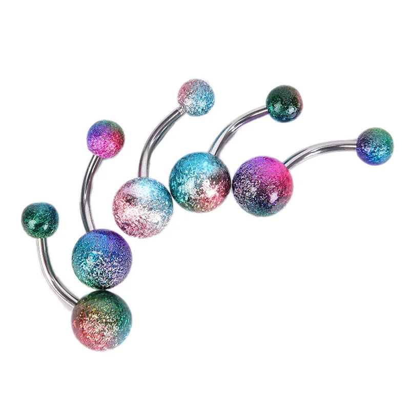 7/10/20PCS Colorful Stainless Steel Belly Button Rings Navel Piercing Ear Earring Piercings Body Jewelry | Украшения и аксессуары
