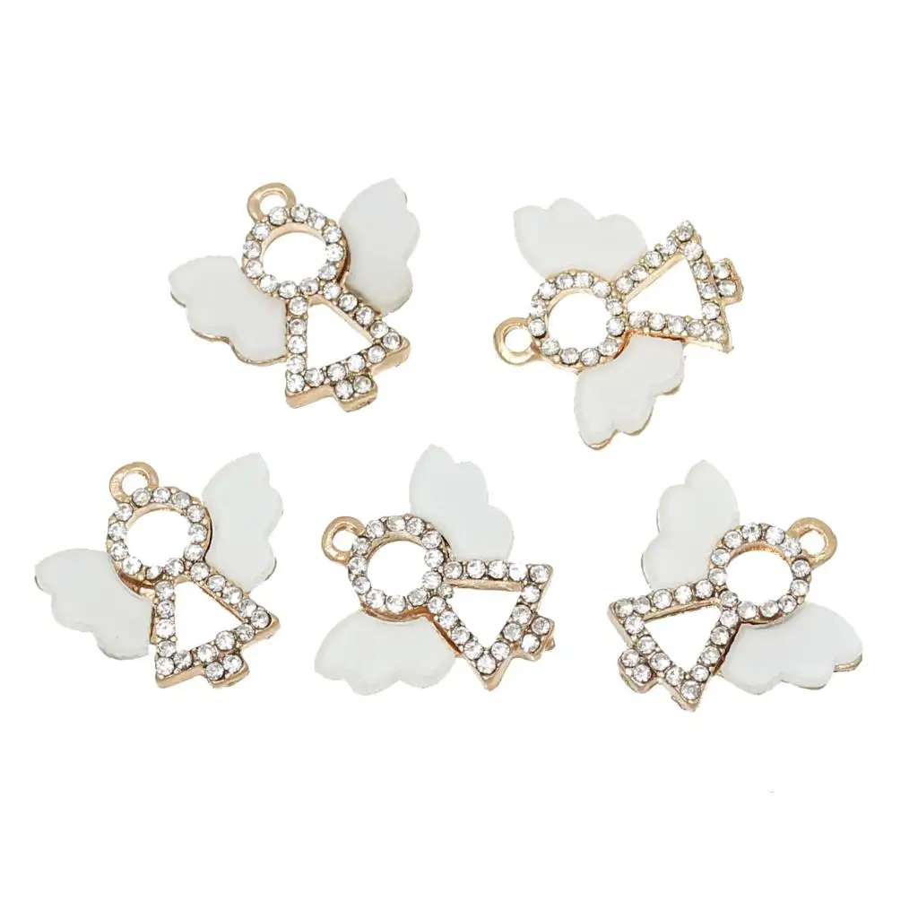 DoreenBeads металлический сплав + полимерные шармы подвески ангельские золотые цвета