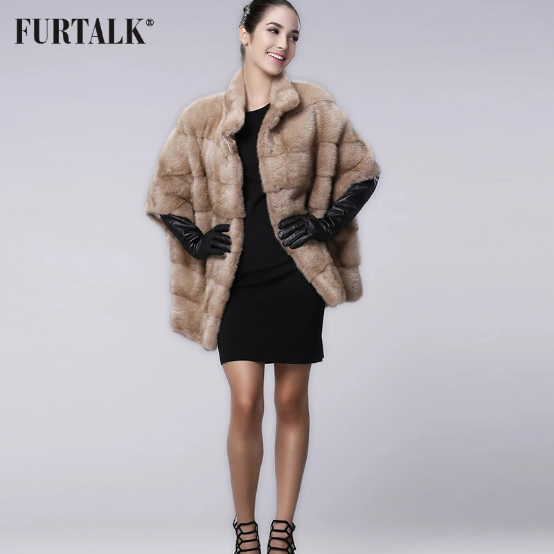 FURTALK шубы из натурального меха шуба норковая пальто женское натуральный мех