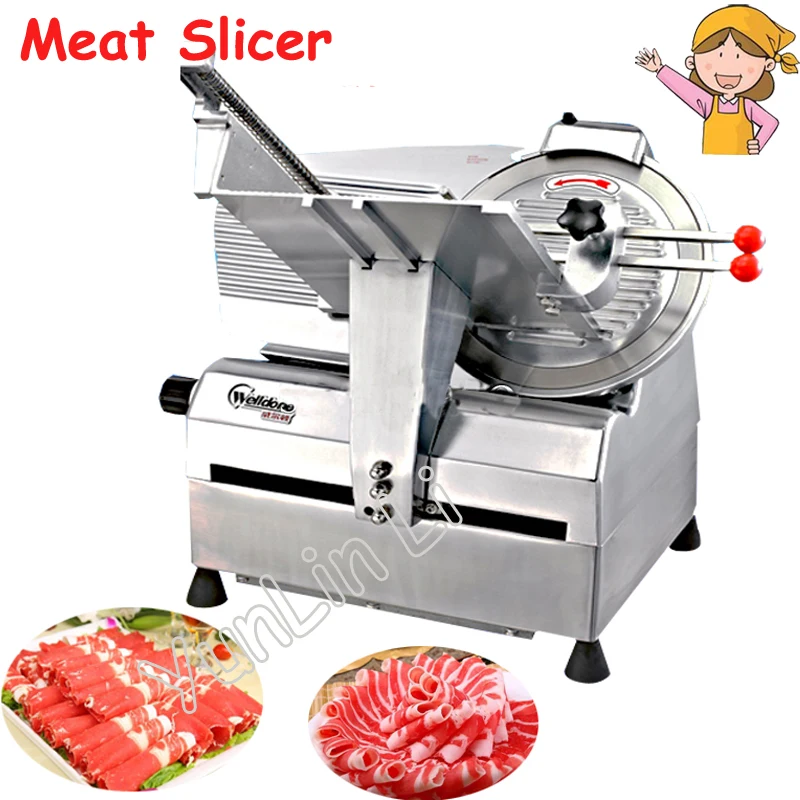 220V Automatic Meat Grinder 12 Inch Meat Slicer Pork Sausage