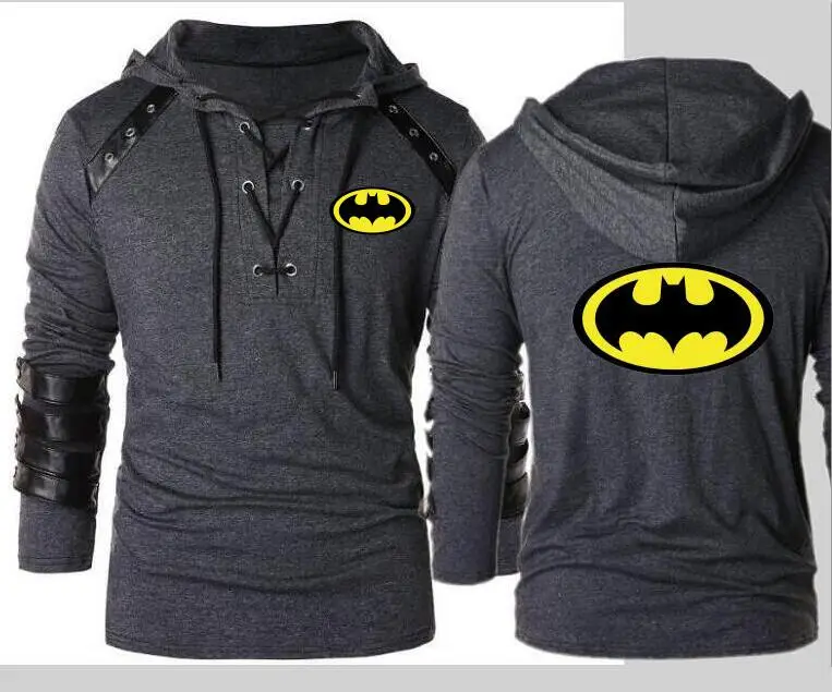 2019 Мужская Новая толстовка с Бэтменом мотоциклетная куртка Трикотажная