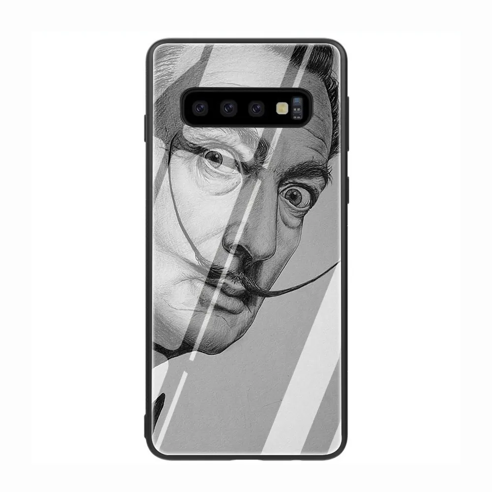 Salvador Dali Art Painting Tempered Glass Phone Cover Case For Galaxy S7 edge S8 9 10 Plus Note 8 A10 20 30 40 50 60 70 | Мобильные