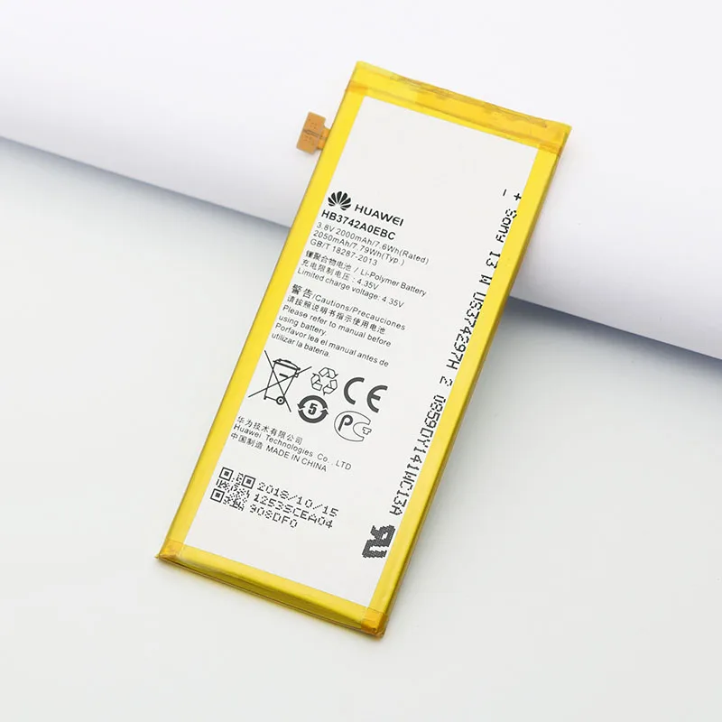 100% Оригинальный аккумулятор Huawei HB3742A0EBC для Ascend P6 G6 G621 TL00 G620 C8817D H30 C00 2000mAh |