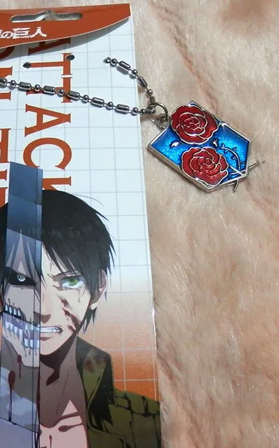 Японский аниме атака на Титанов цепочка для ключей Ожерелье Косплей Скаутинг