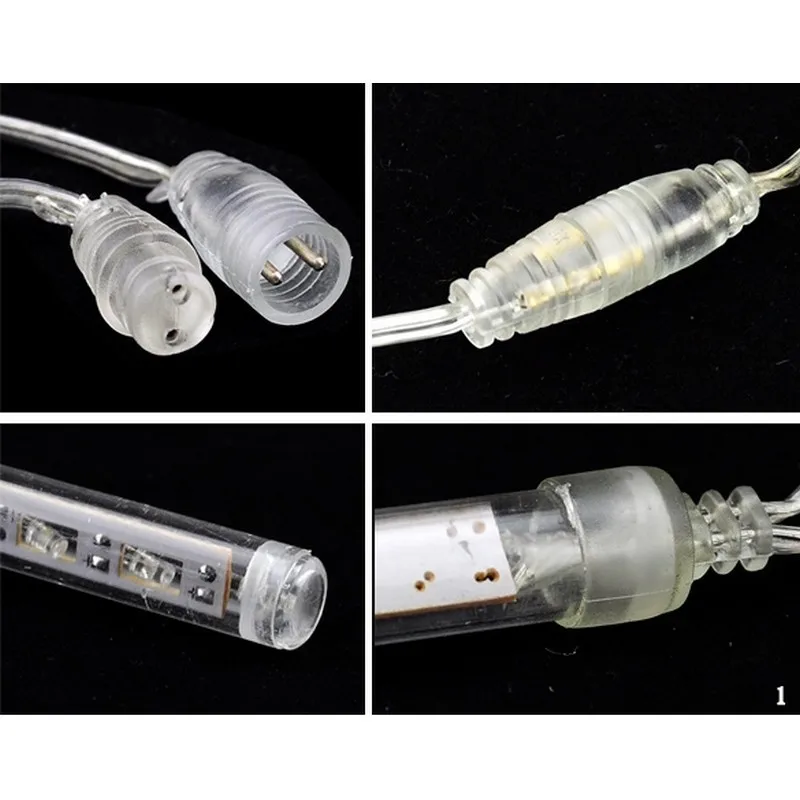 100-240V EU 50CM Romantic Meteor Shower Rain Tubes LED Wedding Garden Decoration String Light White Christmas Tree Lights | Освещение