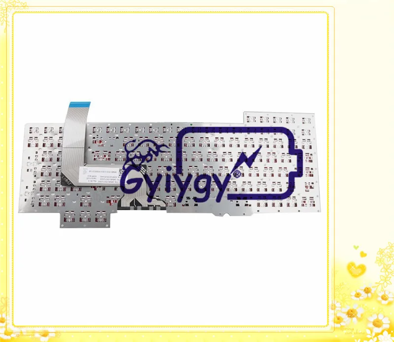 Клавиатура без рамки с красными буквами для ASUS G751J G751JL G751JM G751JT G751JY 0KNB0-E601US00 ASM14C33USJ442