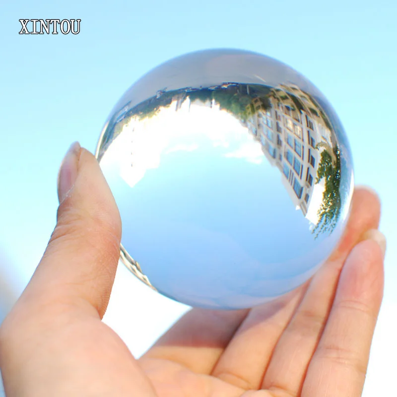 Фотография хрустальный шар 80 мм стеклянные мраморы Сферический волшебное