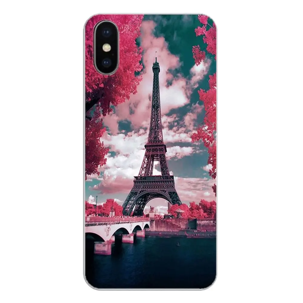 Silicone Phone Case Cover paris france eiffel tower Night Art For Samsung Galaxy A5 A6 A7 A8 A9 J4 J5 J7 J8 2017 2018 Plus Prime |