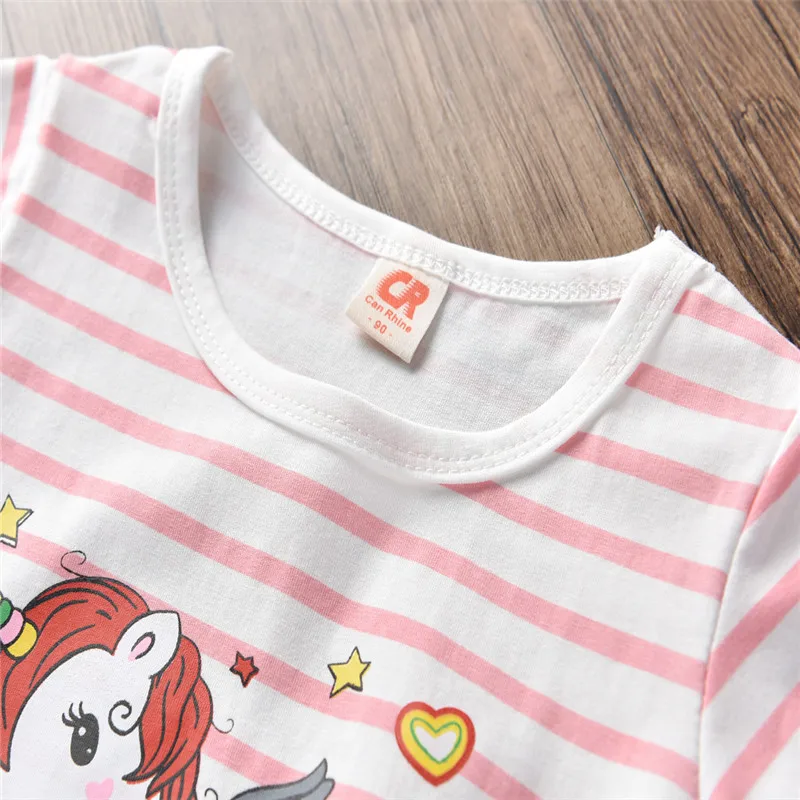 Новинка лета 2019 комплекты одежды для мальчиков и девочек хлопковая футболка в