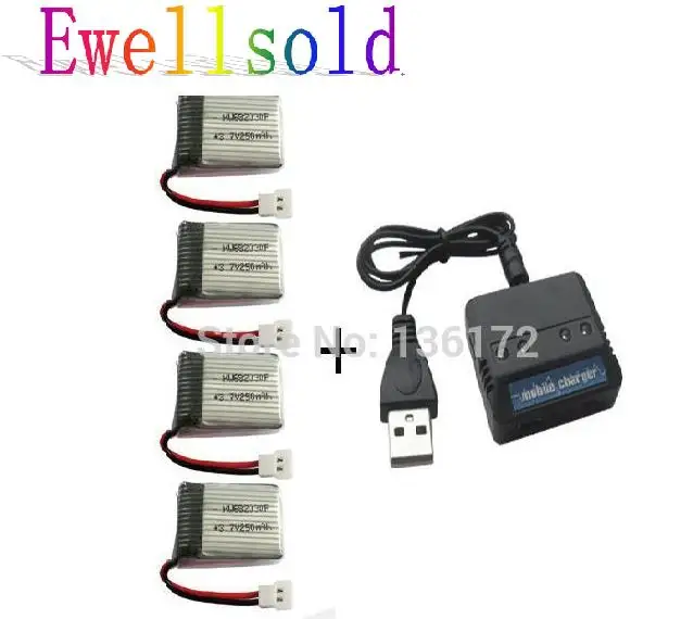 X11C U830 X701 2 4G R/C Квадрокоптер 3 7 в 250 мАч литий полимерный аккумулятор * 4 шт. +