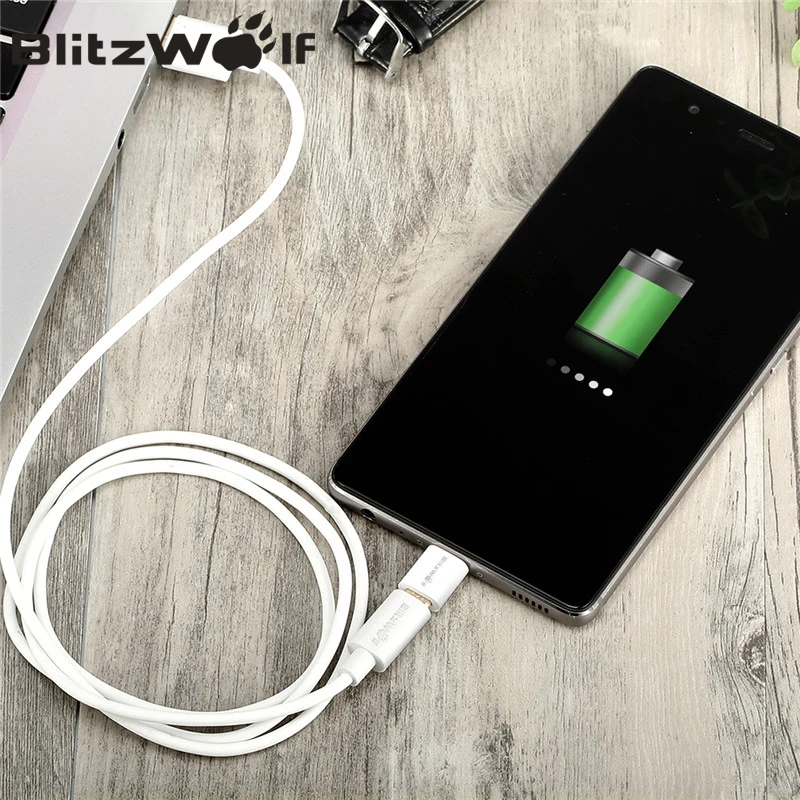 Адаптер Micro USB BlitzWolf переходник типа C Папа мама для мобильных телефонов Xiaomi 2