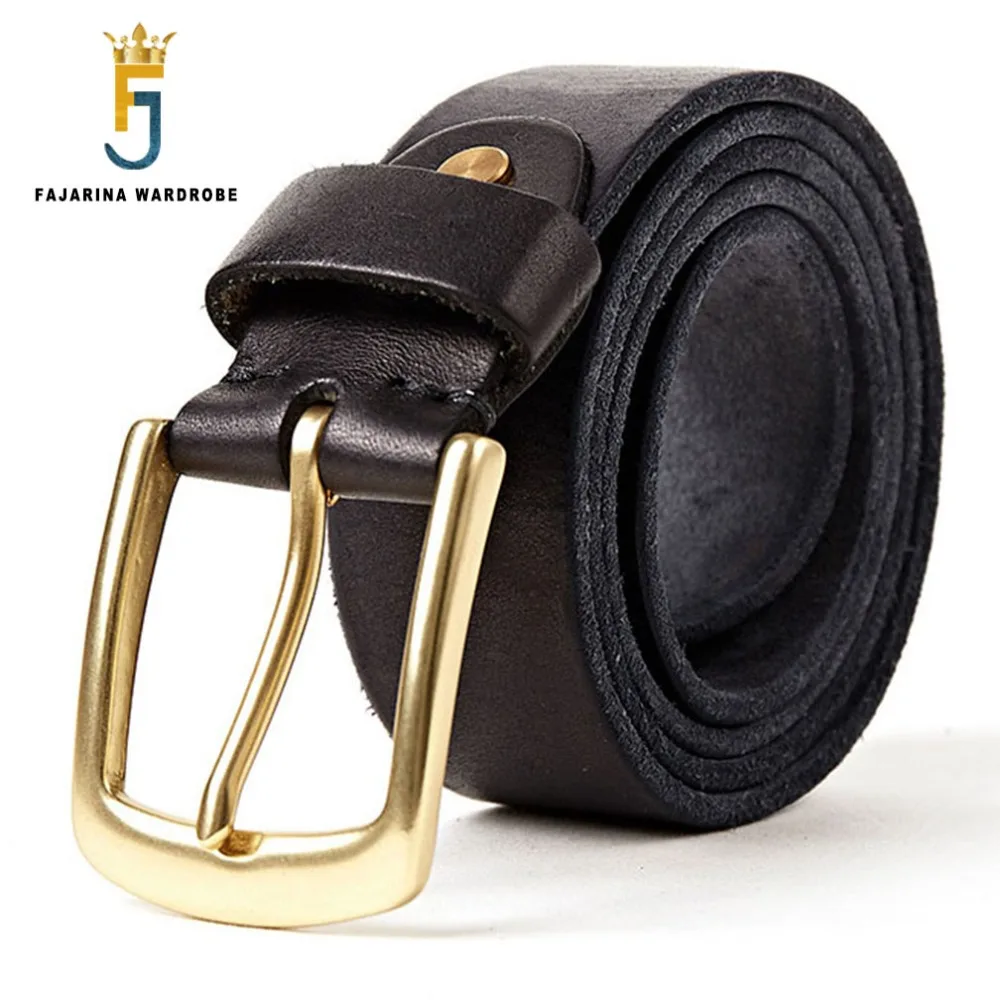 FAJARINA качественные Ретро стиль мужские Роскошные повседневные из чистой коровьей