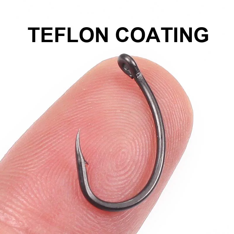 20 шт. тефлоновое покрытие высокоуглеродистой стали матовый черный с микро Барб