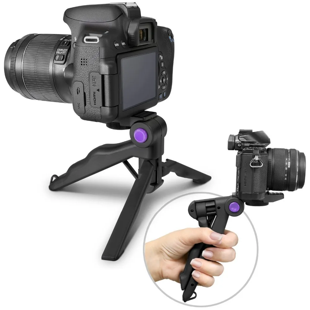 Мини штатив настольный с мягким пистолетным захватом fr DSLR аудио рекордером и