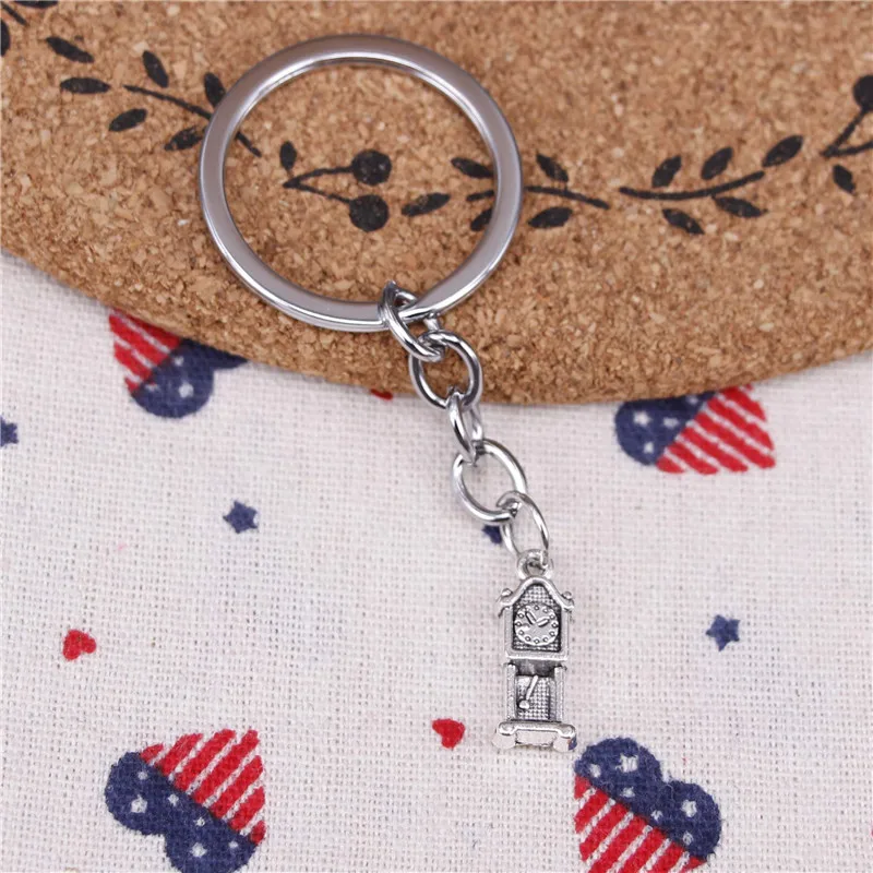 Новая мода напольные часы антикварные 20*8 мм подвеска брелок DIY ювелирных