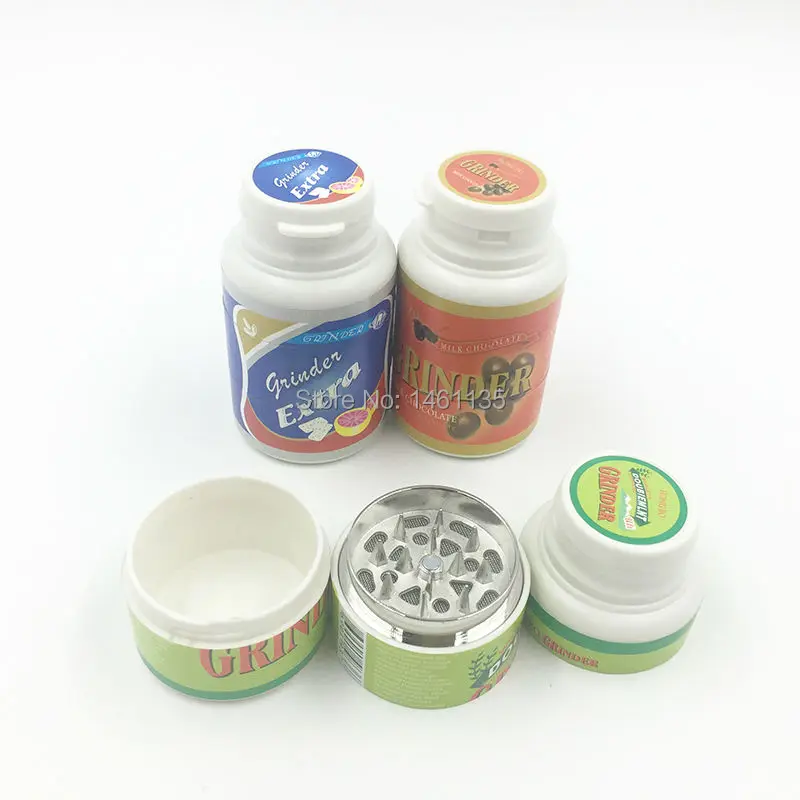 3 цвета зернистость измельчитель трав табак трава специй ручной части для