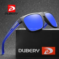 dubery brand design polarized sunglasses men driver shades male vintage sun glasses for men summer mirror square oculos uv400