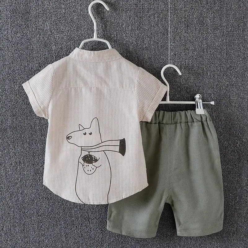 Bear Leader Baby Boy Clothes Set 2019 Summer Striped T-Shirts+Pants Toddler Kids Clothing Sets Suit for 1-5T | Детская одежда и