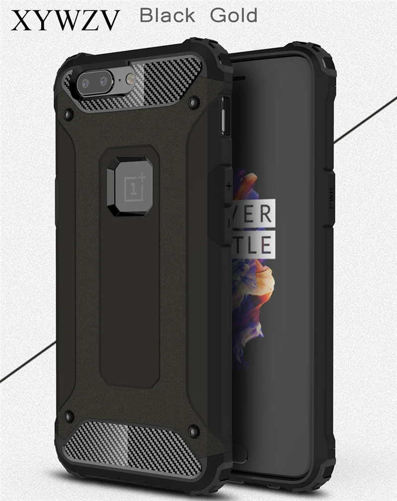 Для случая Oneplus 5 Cover Бизнес Стиль силиконовые и резиновые Броня Жесткий Пластик