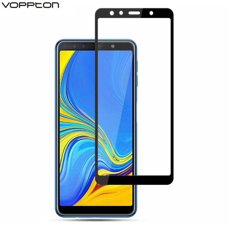 Закаленное стекло для Samsung Galaxy A7 2018 2 шт. защита экрана от царапин 2.5D
