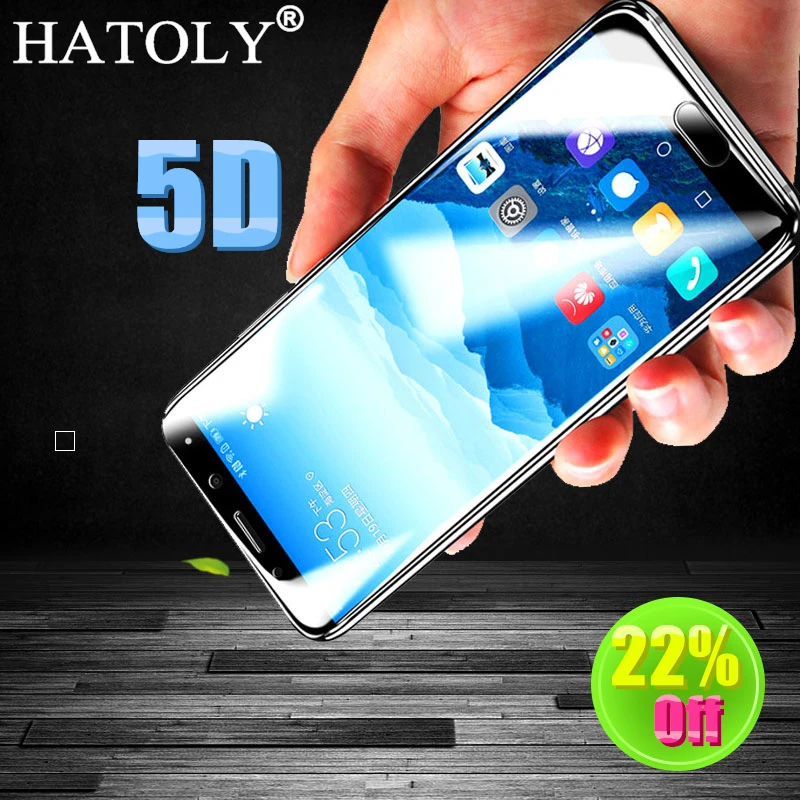 Закаленное стекло HATOLY 5D для huawei Honor 6C Pro Защитная пленка экрана полное покрытие JMM