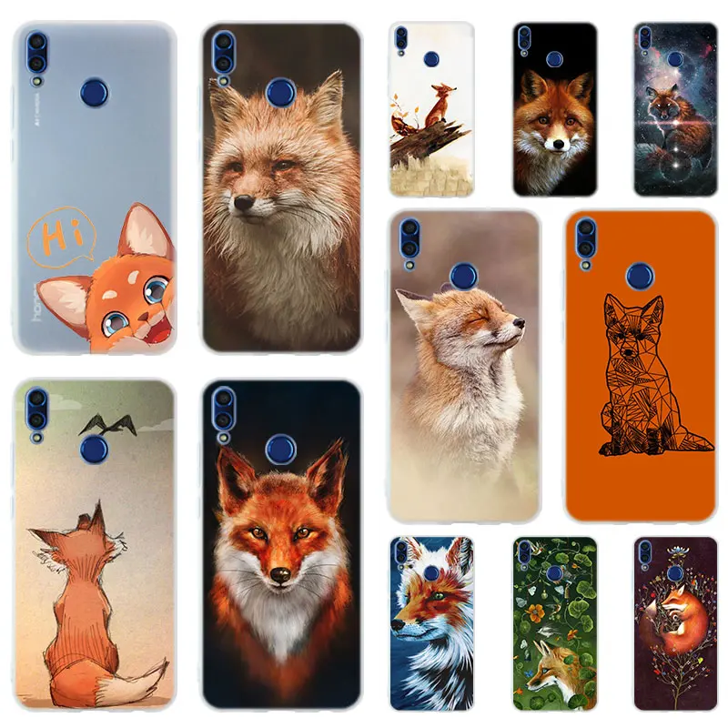 Забавный милый чехол с изображением аниме лисы для Huawei Honor 30 20 10 9 Lite 30pro 20pro 30s 10i 9a 8a