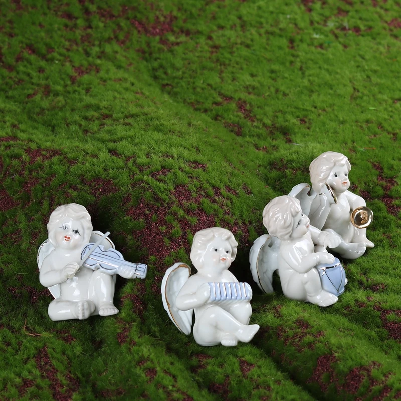 1 шт. милые ангелы керамические современные для дома маленькие размеры