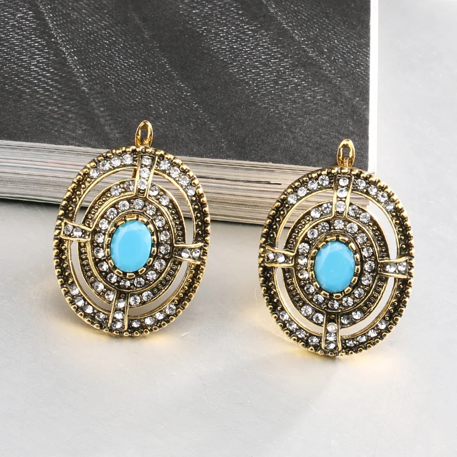 Кинели Горячая Boho Античное золото Цвет серьги для женщин в винтажном этническом
