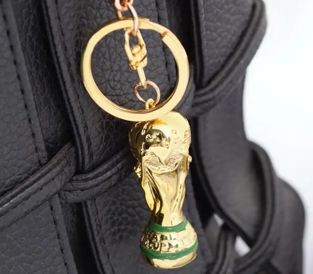 hot sale fashion new trophy design keychain for football fans free dhl shipping 50pcslot made of resin latest keyring for gift free global shipping