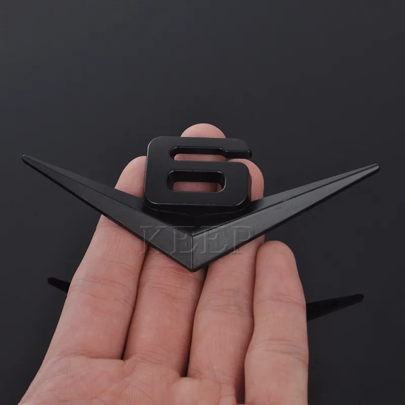 Металлическая Автомобильная 3D наклейка эмблема двигателя значок для V6 Логотип BMW