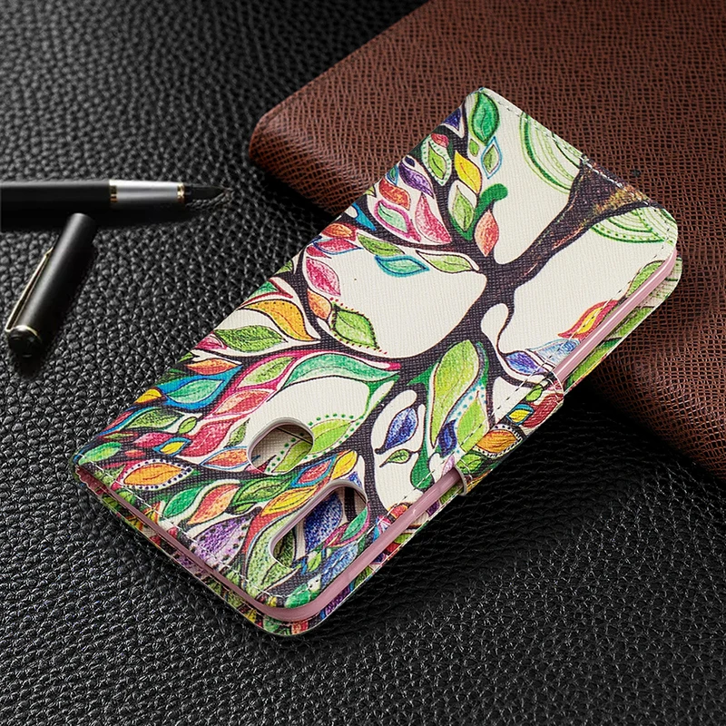 Откидной кожаный чехол бумажник с отделениями для карт samsung Galaxy Note 10 Plus S10 S9 A70 A50 A40