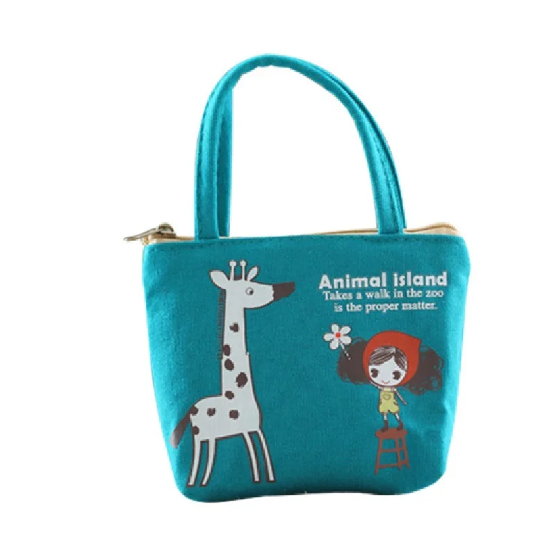 XZP Новый Модный маленький детский кошелек для монет милая холщовая мини сумка