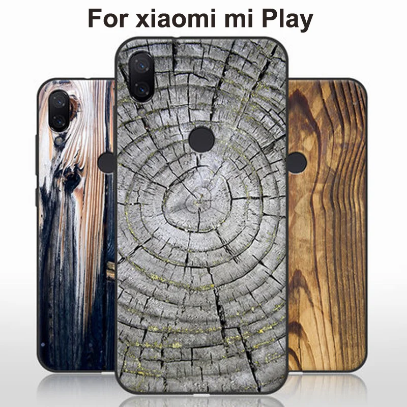 

Чехол для xiaomi mi Play, мягкий чехол с деревянным камнем для телефона xiaomi miPlay, защитный чехол, чехол для mi Play, оболочка, чехлы 5,84