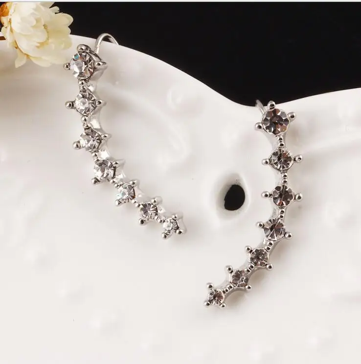 Модные ювелирные украшения 7 цветов серьги для женщин кристалл кубический