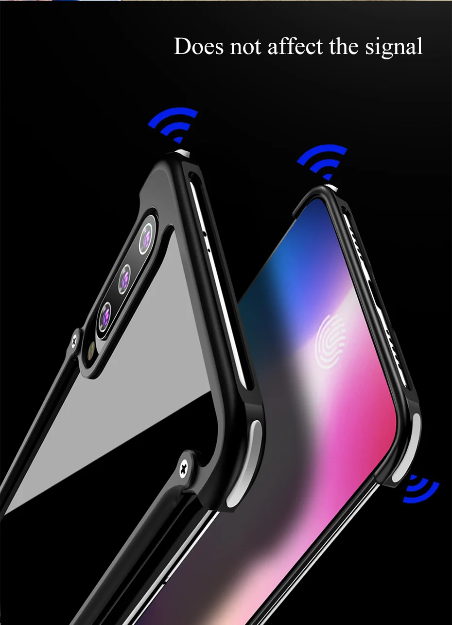 OATSBASF металлический чехол с подушкой безопасности для XiaoMi9 металлический бампер 360 полный защитный чехол для Xiaomi9