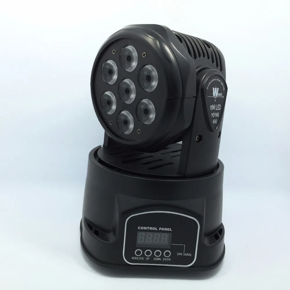 2pcs/lots CREE 7x12W RGBW quad mini led wash moving head light LED stage lights Mini Moving Head 14 channels | Лампы и освещение