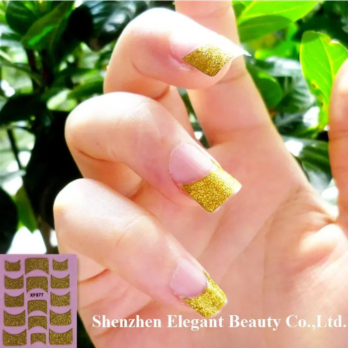 Оптовая продажа Новое поступление XF875-XF878 серийный стикеры 3D на ногти Nail Art