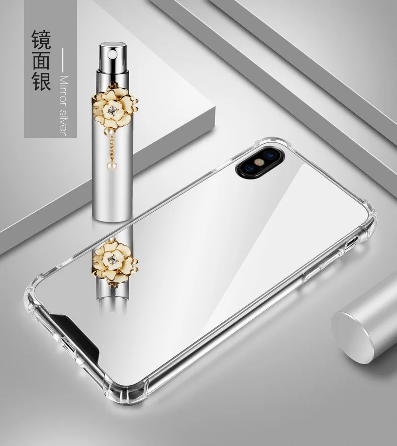 OTO-ALTER Mirror airbag anti-fall simple business models case for iphone X/7/8/7plus/8plus/6/6s/6plus/6splus |