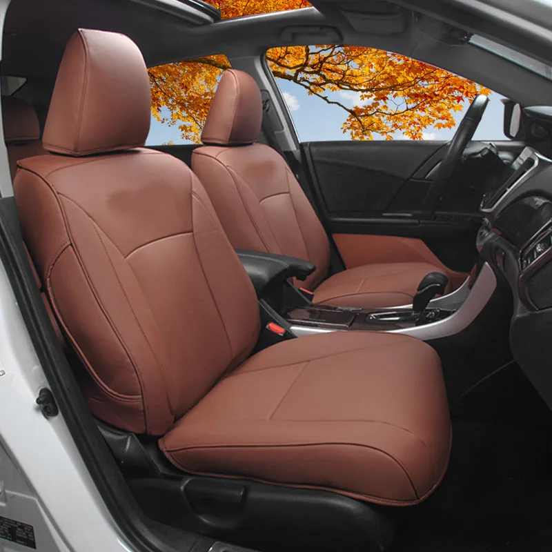 type 2 Lsrtw2017 волокна Кожаный чехол автокресла для honda accord 2012 2013 9th accord - Название цвета: type 2