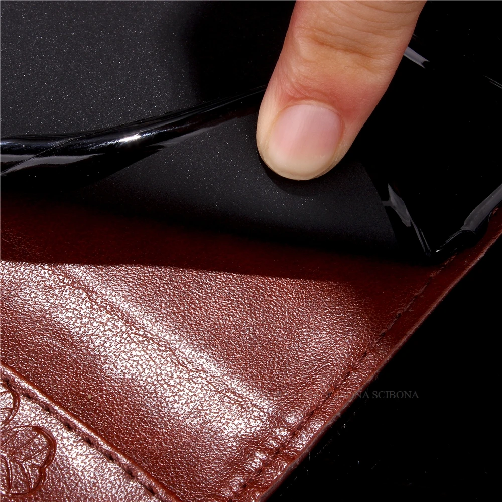 Роскошные Ультра Тонкий Кожаный Стенд Бумажник Откидная Крышка Случаи