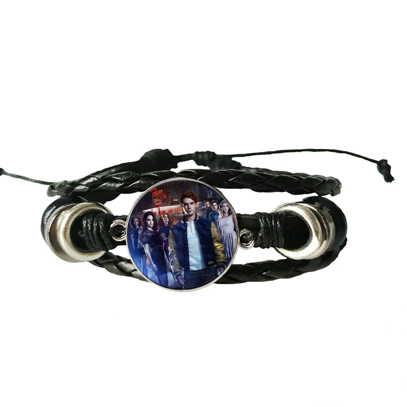 Jughead Leather Bracelet Riverdale Pendant Mystery Glass Dome Photo Black Craft Jewelry | Украшения и аксессуары